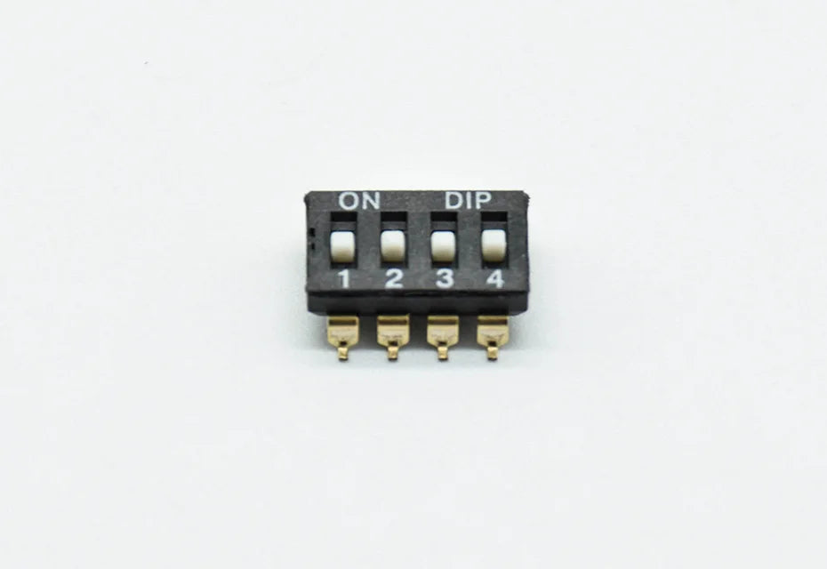5pcs  KM-2P/3P/4P 5P 6P/8P 2.54mm chip DIP switch  gold-plated feet black SMD chip