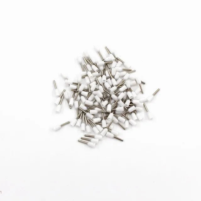 1000pcs/Pack Insulated Cord End Terminal Crimp E0508 1008 1508 7508 2508 Pressure Terminal Ferrules Crimping Terminals Tubular