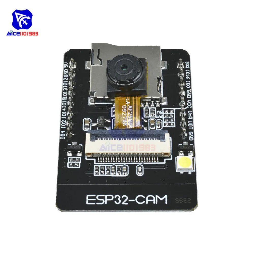 Diymore ESP32-CAM-MB CH340G USB Serial ESP32-S Wireless WiFi Bluetooth OV2640 2MP Camera Support Photo/Video Antenna for Arduino