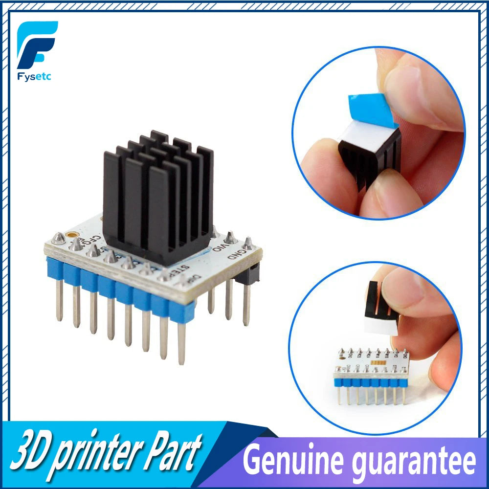 10Pcs TMC2100 A4988 DRV8825 TMC2208 TMC2130 Stepper Motor Driver Heat Sink Aluminum Heatsinks Cooling Fin Drivers Ultra-silent