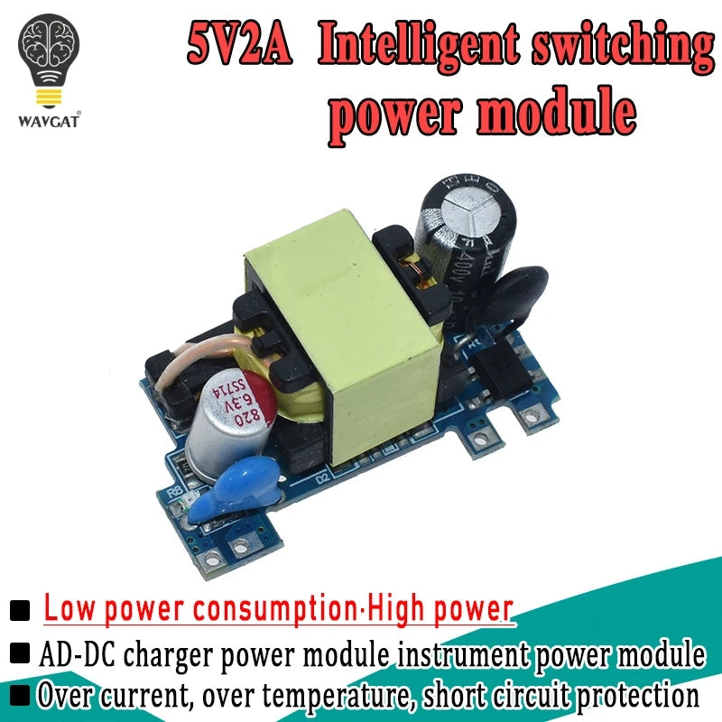 AC-DC Converter 110V 220V to 5V 2A Buck Voltage Regulator Low Ripple Switching Power Supply Module