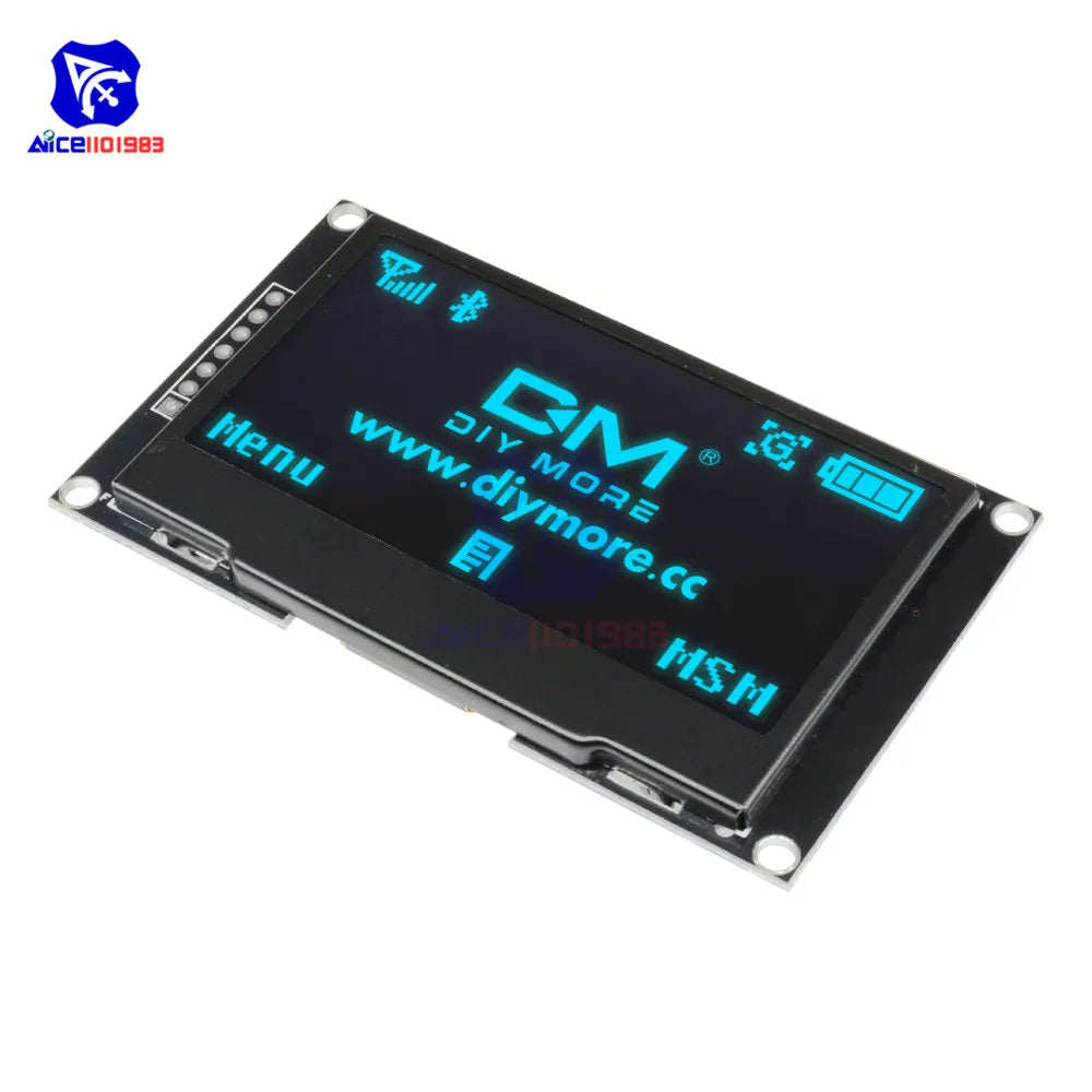 diymore 2.4" 2.42 inch 128x64 OLED LCD Display Module SSD1309 12864 7 Pin SPI/IIC I2C Serial Interface for Arduino  R3 C51