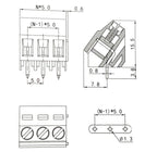 5/10Pcs Pitch 5.0mm 2P 3P Screw PCB Terminal Block Connector Straight Pin WJ103 Wire Cable Morsettiera 300V 15A 2.5mm2
