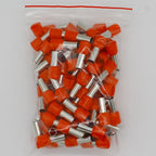 E16-12 Tube Insulating Insulated Terminals 16MM2 Cable Wire Connector Insulating Crimp Terminal 100PCS/Pack Connector E-