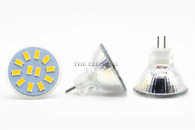 Mini MR11 LED Lamp 5730 LED Bulb 5W 7W DC AC 12V LED GU4 Light Dimmable 120 Beam Angle Chandelier Light Replace Halogen G4 Lamps