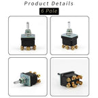 ON-OFF-ON ON-ON Full type Momentary Screw Toggle Switch SPST SPDT DPST DPDT IP67