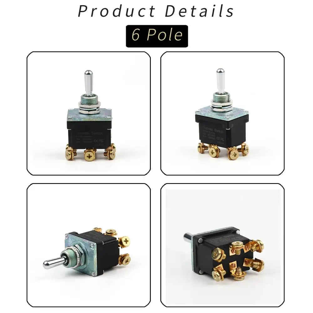 ON-OFF-ON ON-ON Full type Momentary Screw Toggle Switch SPST SPDT DPST DPDT IP67