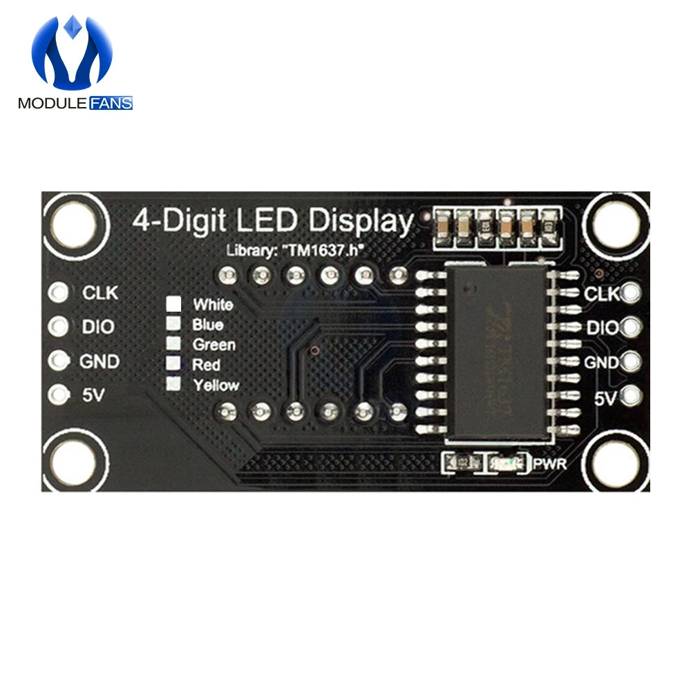 0.36" 0.36inch 0.36 Inch TM1637 7 Segments Digital Display Tube 4-Digit LED  Module Board For Arduino Red Color