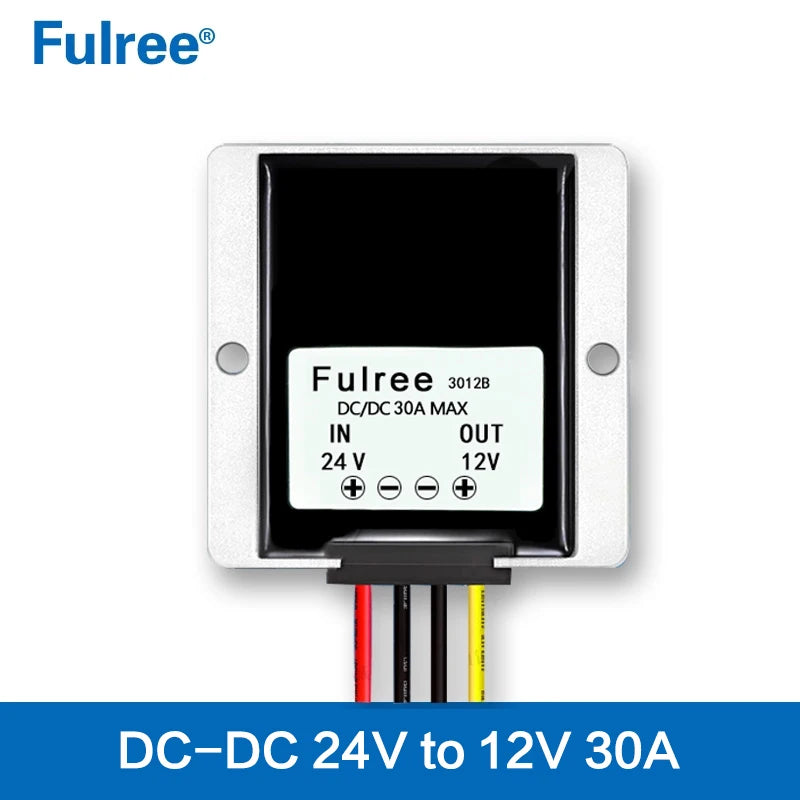 24V to 12V 3A 5A 10A 20A 30A 40A DC Buck Power Converter 24 Volt to 12 Volt Step Down Voltage Reducer Regulator Transformer