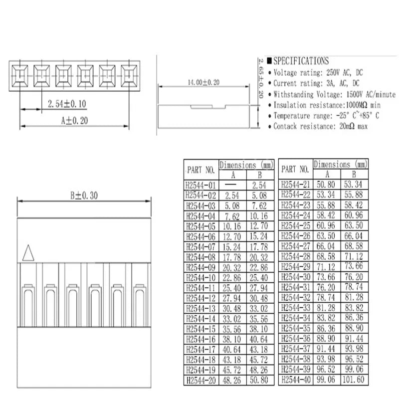 50Pcs 2.54mm Male and Female Dupont and Servo Crimp Wire Jumper Pin Header Connector Terminal Pins Crimp