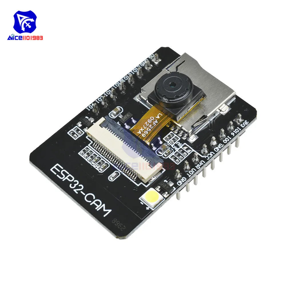Diymore ESP32-CAM-MB CH340G USB Serial ESP32-S Wireless WiFi Bluetooth OV2640 2MP Camera Support Photo/Video Antenna for Arduino