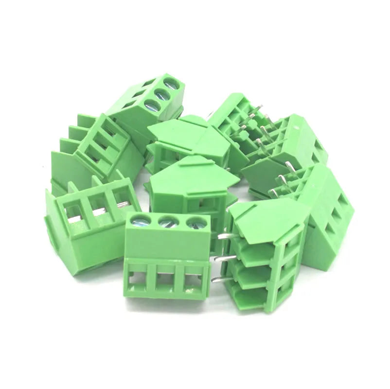 5/10Pcs Pitch 5.0mm 2P 3P Screw PCB Terminal Block Connector Straight Pin WJ103 Wire Cable Morsettiera 300V 15A 2.5mm2