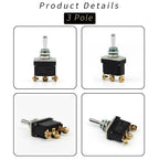 ON-OFF-ON ON-ON Full type Momentary Screw Toggle Switch SPST SPDT DPST DPDT IP67