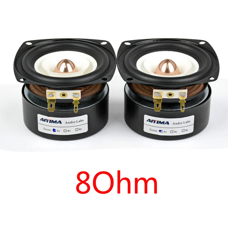 AIYIMA 2Pcs 3Inch Audio Portable Speakers 4 8 Ohm 15W Full Range Hifi Bass Speaker Altavoz Portatil Speaker DIY Home Theater