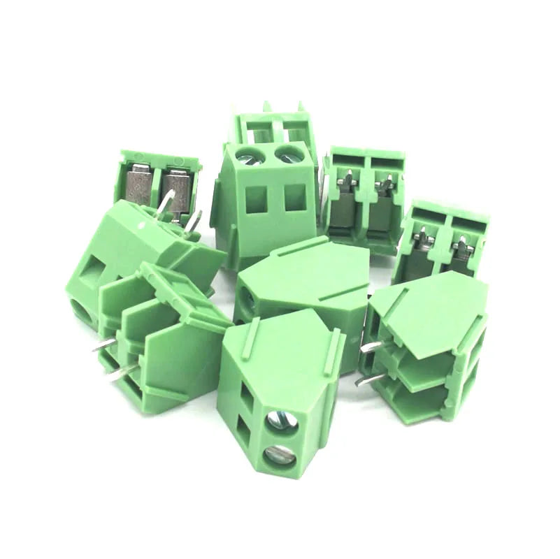 5/10Pcs Pitch 5.0mm 2P 3P Screw PCB Terminal Block Connector Straight Pin WJ103 Wire Cable Morsettiera 300V 15A 2.5mm2