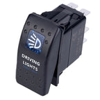 5pin Car Switch Boat Truck Light Toggle Switch Waterproof 24V Bar Style Blue Toggle Rocker Reverse Rear Light Switch 12V