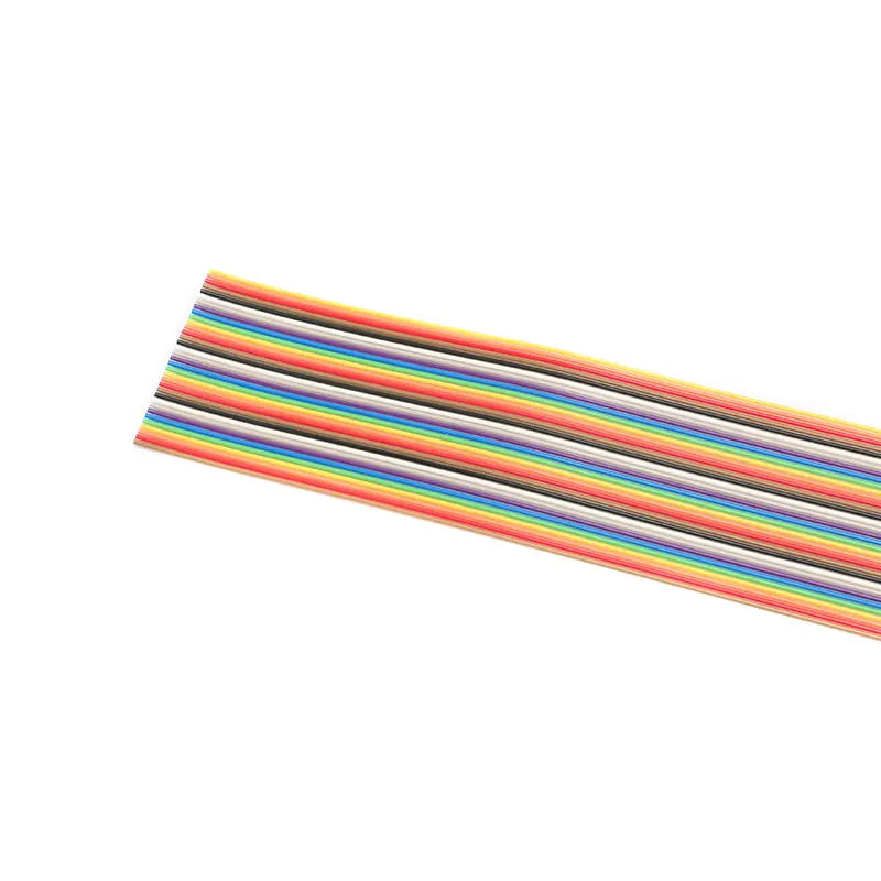 1M-5Meter 10P 14P 16P 20P 26P 34P 40P 50P 1.27mm Pitch Color Flat Ribbon Cable Rainbow DuPont Colorful Wire For IDC FC Connector