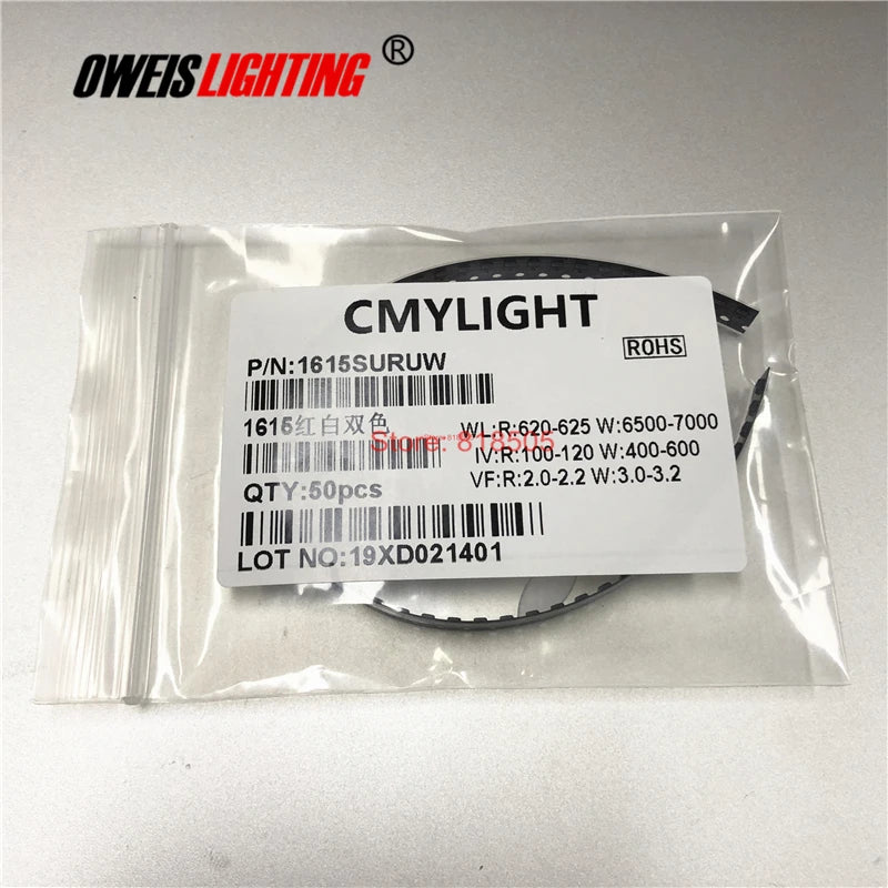 50PCS 1615 bicolor SMD LED 2 colors  Red+GREEN / R+BLUE / R+YELLOW / R+YELLOWGREEN / R+WHITE 0603 0805