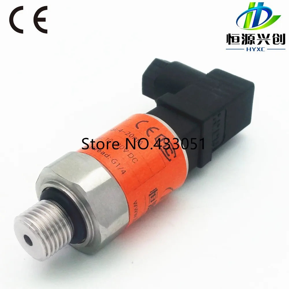 Pressure Transmitter -1~0~10bar/16bar/6bar/25bar, 10-30VDC, G1/4, 4-20mA Output, 0.5%, Pressure Transducer Sensor
