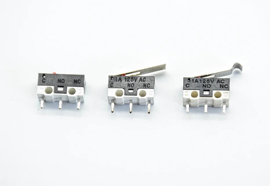 10pcs  3Pins Long handle Roller Lever Arm SPDT 12* 6 *6mm TIAIHUA Mous  Switch 1A 125V AC Micro Limit Switch