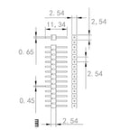 10pcs 40 Pin 1x40 Single Row Male and Female 2.54 Breakable Pin Header PCB JST Connector Strip for arduino DIY Kit