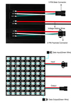 WS2812B RGB LED Panel Screen 8x8 16x16 8x32 256 Pixels Digital Flexible Programmed Individually Addressable Full Color DC5V
