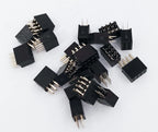 10Pcs 2.54mm Straight Dual 2X2/3/4/5/6/7/8/9/10/11/12/18/20/24/25/30/40P PH8.5mm Double Row Gold Rohs PCB Female Header Socket