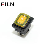 on off on 30A/250V Heavy Duty 6 pin DPDT IP67 Waterproof T85 Auto Boat Marine Toggle Rocker Switch with LED 12V 220V 30x22mm