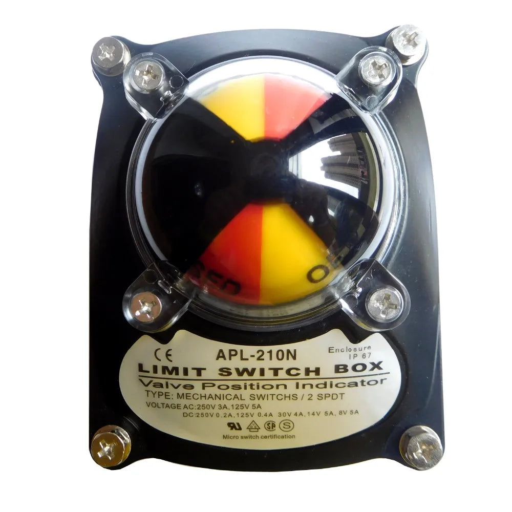 APL-210N IP67 2SPDT Enclosure Mechanical Micro Limit Switch Valve Position Indicator 125V/5A 250V/3A for Pneumatic Actuator