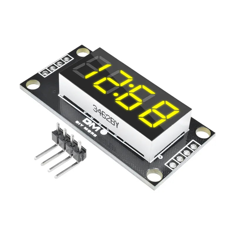 4-Digit LED 0.36" LED Display Tube (decimal) 7-Segments TM1637 Clock Double Dots Module 0.36 Inch For Arduino size 30x14mm