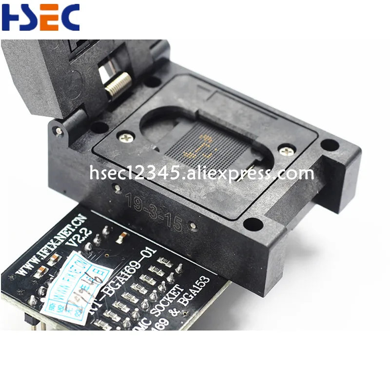 BGA48 BGA63 BGA64 BGA153 BGA169 EMMC SOP44 TSOP48 Adapter Socket MX29GL640 S29GL064N For RT809H USB emmc nand Flash Programmer