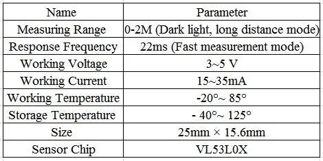 1-10Pcs VL53L0X V2 VL53L1X VL53L3CX VL53L4CD VL6180X  VL53L8CX VL53L7CX Time-of-Flight ToF Laser Ranging Sensor Module IIC
