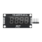 4-Digit LED 0.36" LED Display Tube (decimal) 7-Segments TM1637 Clock Double Dots Module 0.36 Inch For Arduino size 30x14mm
