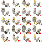2PCS RF Coaxial Coax SMA UHF N BNC Adapter Connectivity Kit SMA to N SMA to BNC UHF to N WiFi Antenna Extension Connector