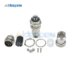 1set GX20 Aviation Connector Male Plug Female Socket Circular Connector 2/3/4/5/6/7/8/9/10/12/14/15 Pin Wire Panel Connector
