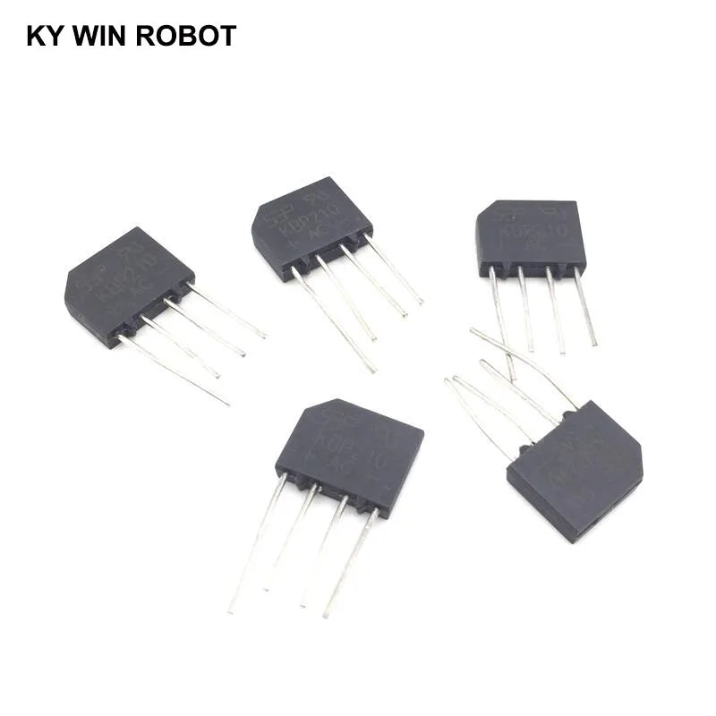 5PCS 2A 1000V Diode Bridge Rectifier KBP210