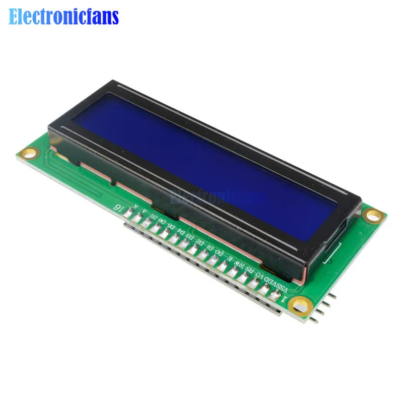 Blue Yellow Backlit LCD Display Module 1602 16x2 Character IIC/I2C/TWI/SPI Serial Interface for Arduino 5V