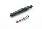 2 Pcs Straight Insulated Safety 4mm Male Banana Plug Wire Solder DIY Connectors Instrument test plug high current voltage gauge