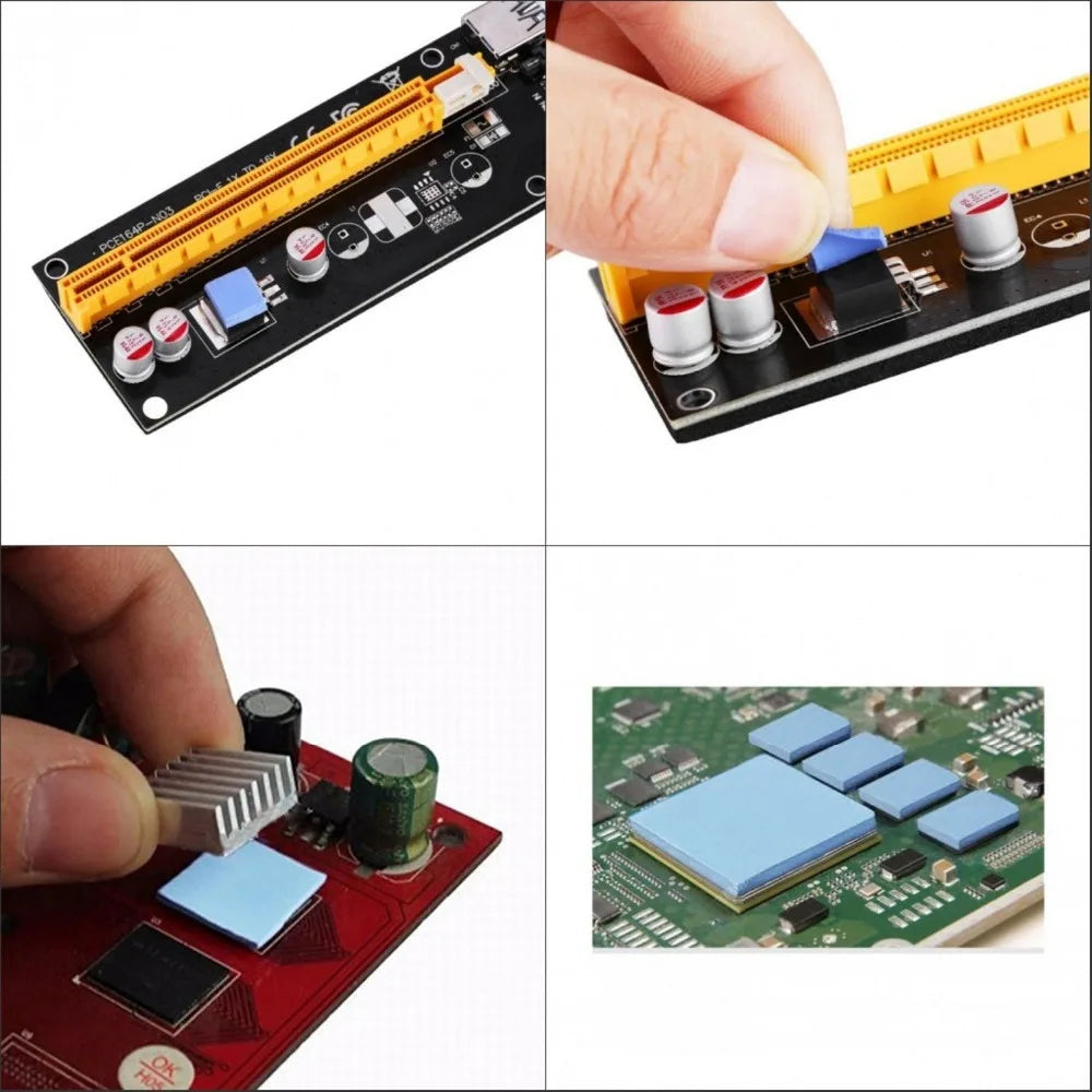 YOUNUON 100x100mm 0.5mm 1mm 1.5mm 2mm 3mm 4mm 5mm tichkess Thermal Pad CPU Heatsink Pad Cooling Conductive Silicone Thermal