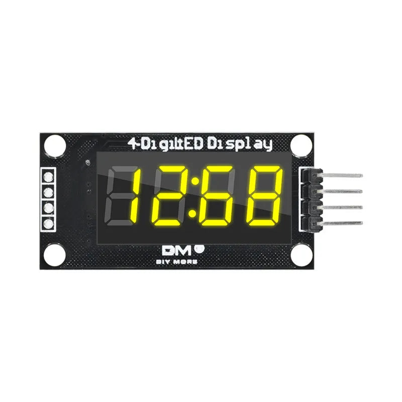4-Digit LED 0.36" LED Display Tube (decimal) 7-Segments TM1637 Clock Double Dots Module 0.36 Inch For Arduino size 30x14mm