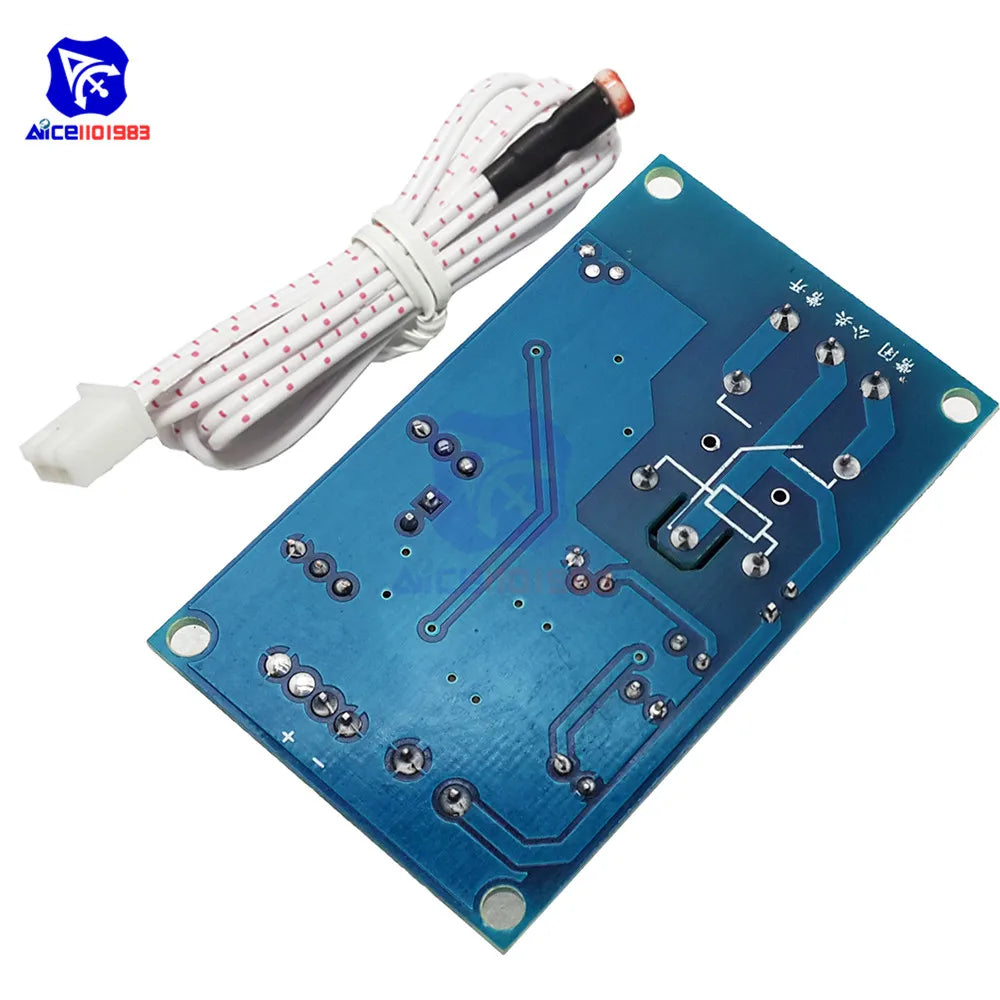 DC 12V Photoresistor Relay Module Light Brightness Sensor Timer Detection Controller Switch On/Off  with Wires for Car