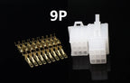 10set/lot 2.8mm 2/3/4/6/9 pin Automotive 2.8 Electrical wire Connector Male Female cable terminal plug Kits Motorcycle ebike car