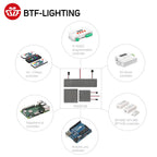 WS2812B RGB LED Panel Screen 8x8 16x16 8x32 256 Pixels Digital Flexible Programmed Individually Addressable Full Color DC5V