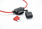 Waterproof Power Socket Small Blade Type inline InLine Fuse Holders with 10A Fuse auto Car Replacement Fuses length  16AWG