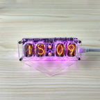 IN-12 Glow Tube Clock 4-bit IN12 glow tube clock Seven-color RGB LED DS3231 nixie clock IN-12B