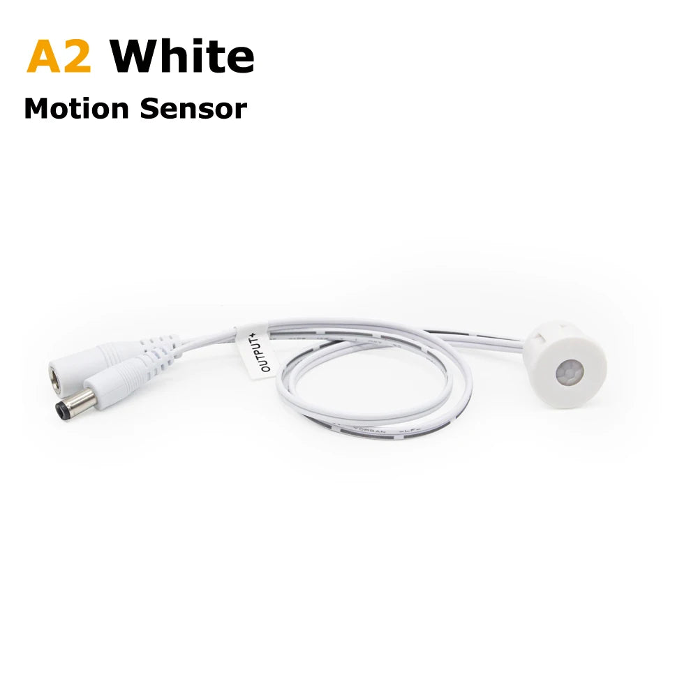 12V Movement Sensor Touch Switch 12 Volt LED PIR Infrared Automatic Motion Sensor Light Switch for DC 12V LED Strip Light NO OFF