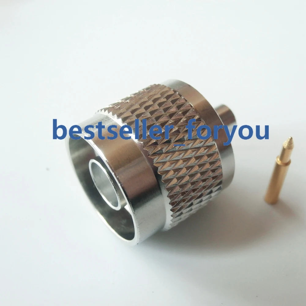 RF Coaxial N Type Male RF Connector Solder For Semi Rigid.141" RG402 Cable Straight Adapter