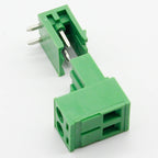 Free Shipping 10 Sets HT5.08 2Pin Right Angle Terminal Plug Type 300V 10A 5.08mm Pitch Connector PCB Screw Terminal Block