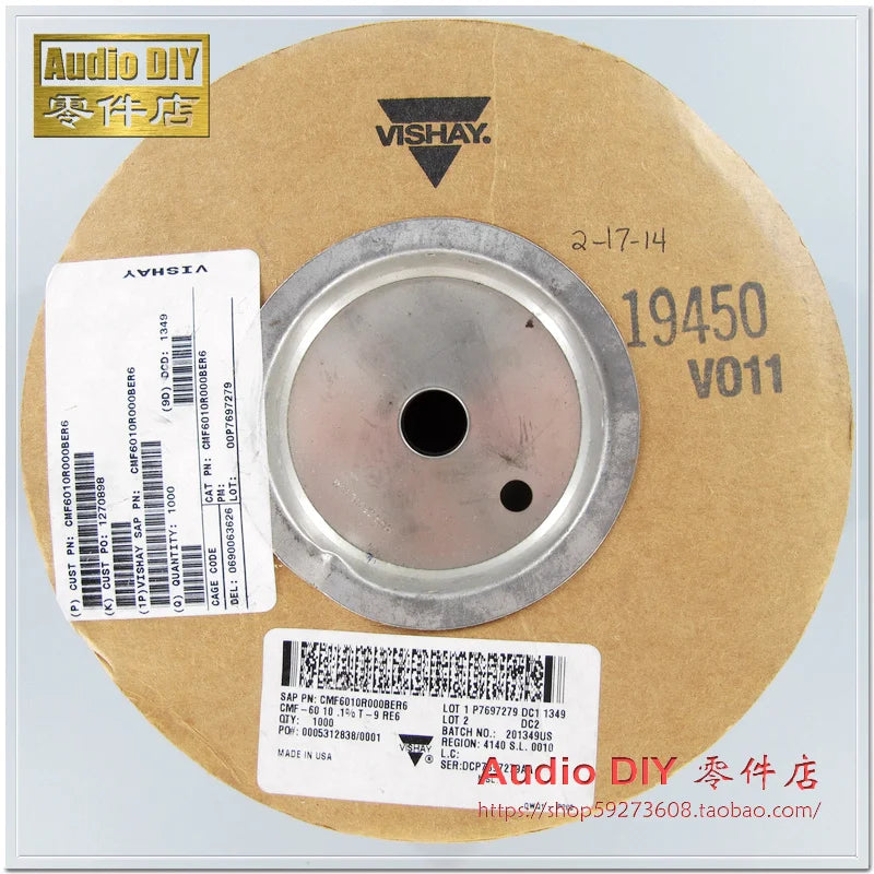 hot sale 10PCS/30PCS DALE CMF60(RN60E) 10R/0.5W 0.1% 25ppm Low Temperature Drift Metal Film Resistors free shipping
