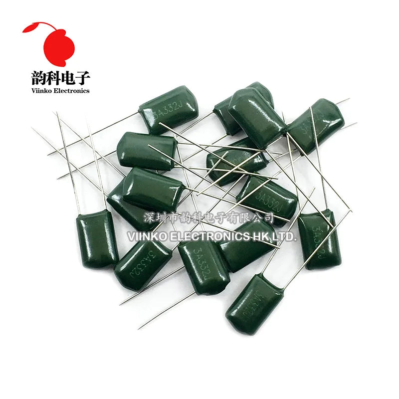 20pcs Polyester film capacitor 250V 400V 1000V 2.2nF 4.7nF 10nF 22nF 68nF 100nF 2E222J 2E472J 2E223J 2E683J 2E104J 2G103J 3A332J